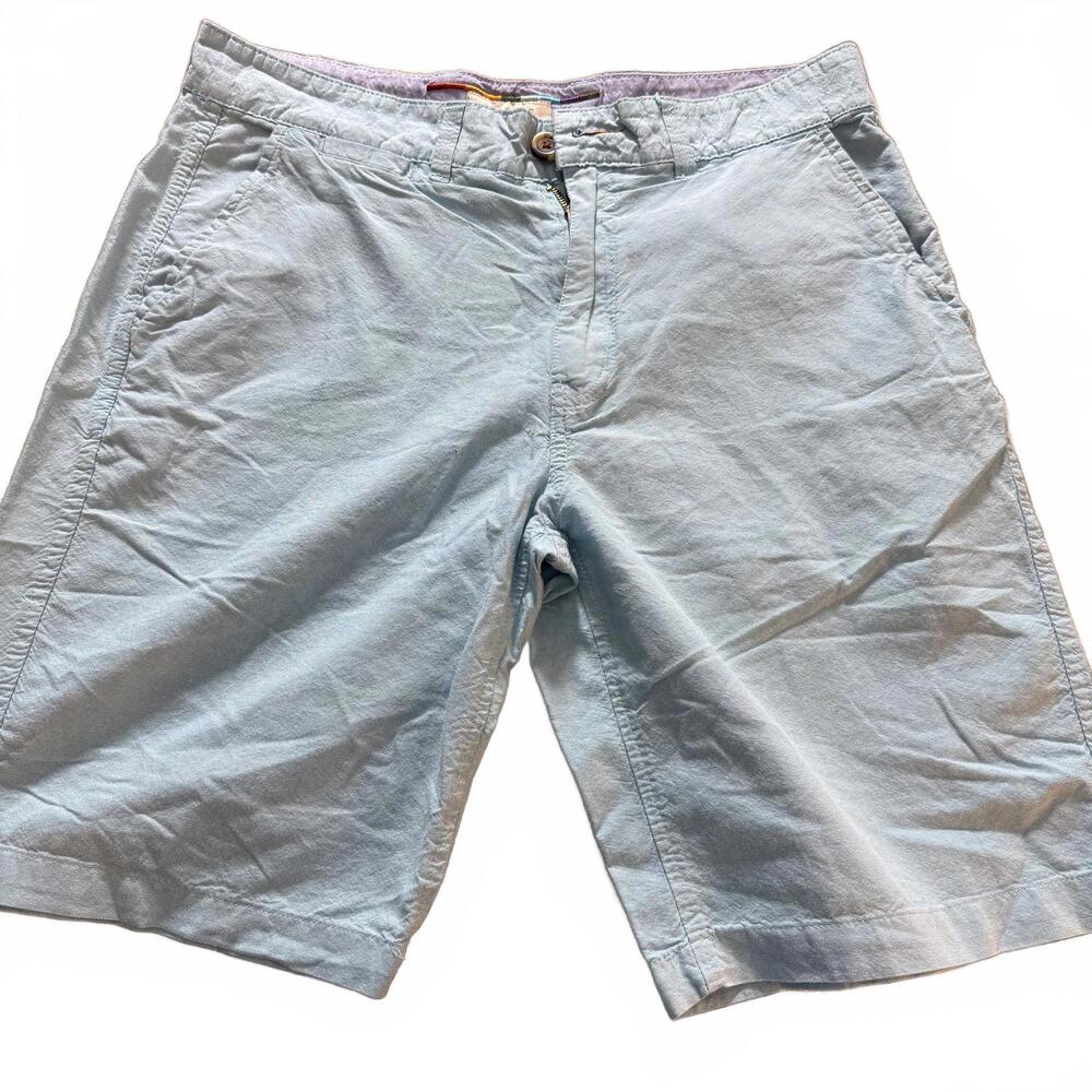 COLOURS Alexander‎ Julian SZ 32 100% Cotton Lt Blue mens Shorts Preppy Nautical